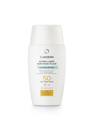 Cliniderm Sun Ultra Light Face Fluid solkrem SPF 50+ 40 ml