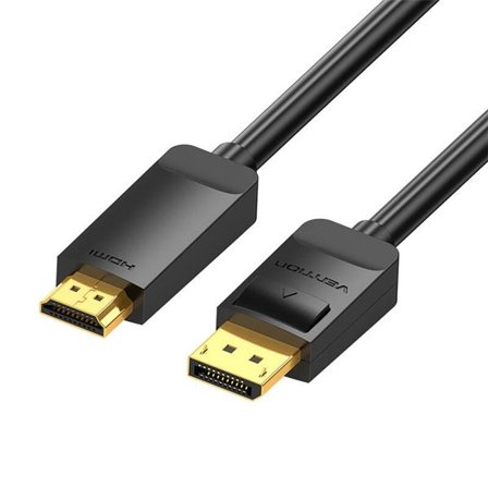 DisplayPort 1.2 til HDMI 1.4-kabel Vention HAGBH 2 m, 4K 30 Hz (svart)
