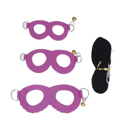 Lilla Hamsterseler og Kobbelsett - Myk og Lett Rottegåvest med Bjeller - Kunstlær [CO]