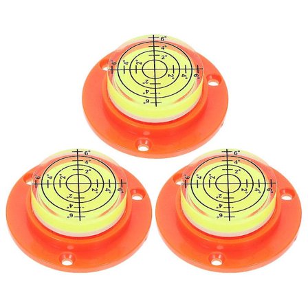 3 stk. Mini Nivellerbobler Små Cirkelformede Nivelleringsværktøjer Til Rejsetrailer Drejeskive
