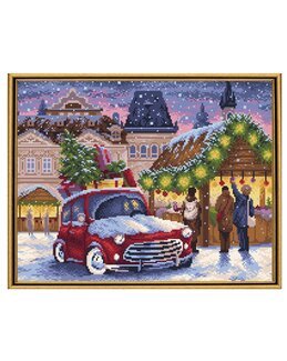 Diamond painting Weihnachtsmarkt - Collection D'Art