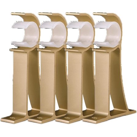 Aluminiumlegering Enhåls Gardinstångsfästen Gardinstång Takfäste Takfäste För Gardinstänger För Duschar, Gardinstänger Över Dörrar (4 Piec