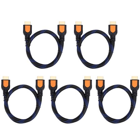 5-pack HDMI 2.0-kabel 4K 60Hz HDR 3D 0,5m för TV Laptop PS3 Projektor