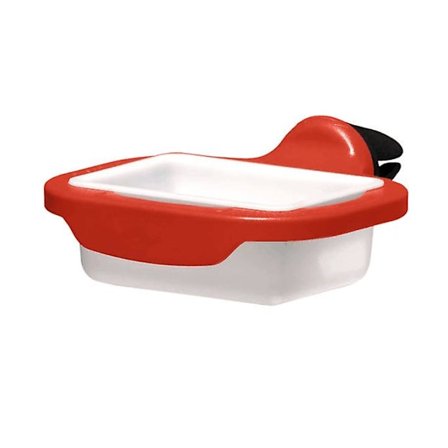 Dip Clip | En såshållare för ketchup och dippsåser för bilen. Som setts på Shark Tank (2-pack, Röd)