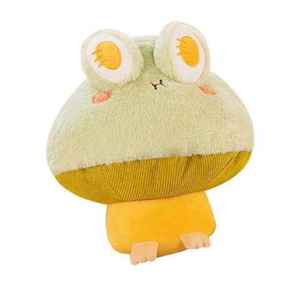 Groda Svamp Plyschkudde, Söt Groda med Svamphatt Gosedjur