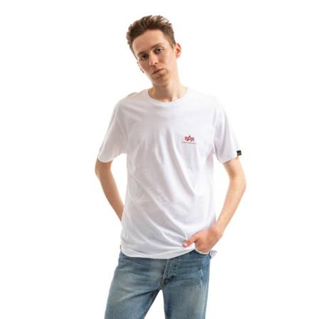 Alpha Industries, Koszulka męska Backprint Tee 128507 178 Biały, Mężczyzna, Rozmiar: L