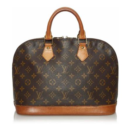 Louis Vuitton Vintage, Pre-owned Bag Bruin, Dames, Maat:ONE Size,Canvas