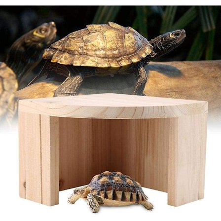 Träskydd Gömställe Sköldpaddshus Akvarium Grottor Reptil Gömställen för Akvarium Habitat Tank Dekoration Ornament