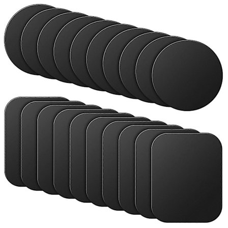 20 stk. Magnetisk bilholder metallplate magnetisk telefonholder metallplate telefonholder magnetfeste plate telefon telefonmagnetfeste