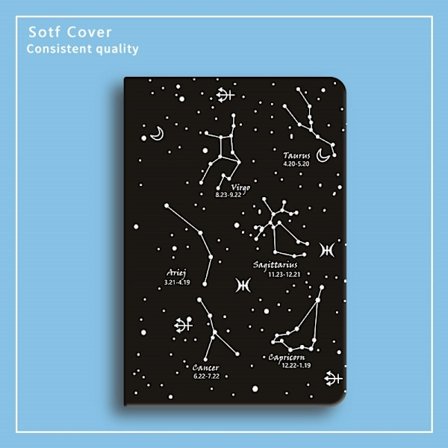 Tyylikäs suojakotelo iPad Pro 13" -laitteelle, Zodiac-nahkakuoret, heitä pois fantasiasi