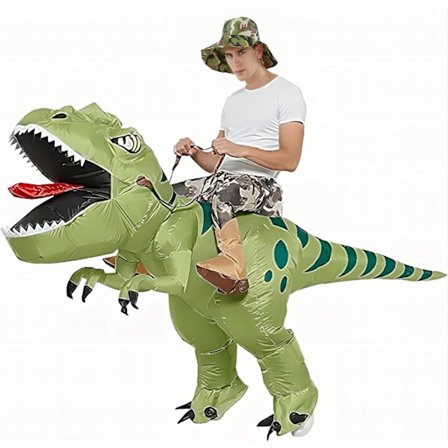Inflatable Dinosaur Costume T Rex Blow Up Funny Fancy Dress Halloween Costume for Adults