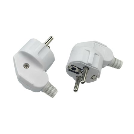 MicroConnect Angled schuko power plug,
