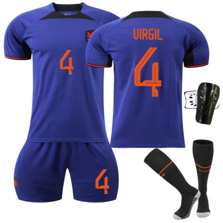2022 Qatar World Cup Holland Borta Fotbollströja Set 28