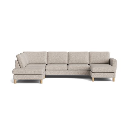 Haven U-sofa, højrevendt - Puente Lys Greige - 206x327x86 - Sofa, u-sofa