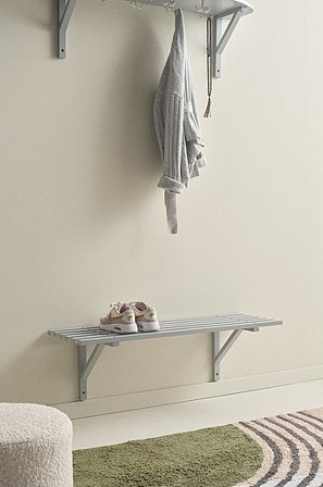 Jotex - Półka Na Buty Szary - EVANGER - Kup Półka na buty firmy Jotex