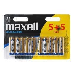MAXELL LR6 batteri - 10 x AA-type - Alkalisk