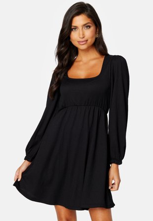 BUBBLEROOM Miriam balloon sleeve dress Black Klær