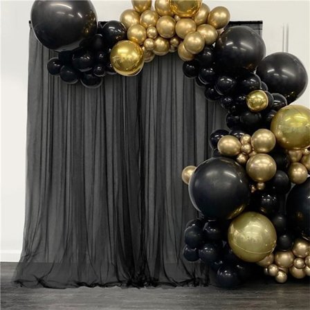 Curtain Voile BLACK - spot-myynti