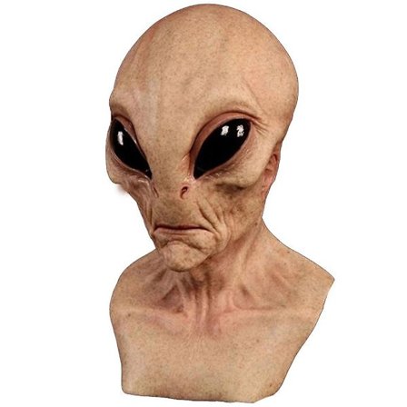 Halloween Alien Cosplay Helhuvudmask Skräck Festdräkt Fancy Dress Prop