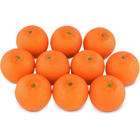 10 stk. Kunstige Livagtige Simulerede Appelsiner Sæt Falsk Frugt Til Hus Køkken Fest Dekoration