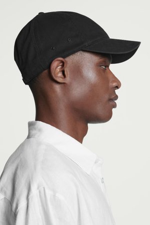 COS Homme Casquette En Sergé De Coton in Noir
