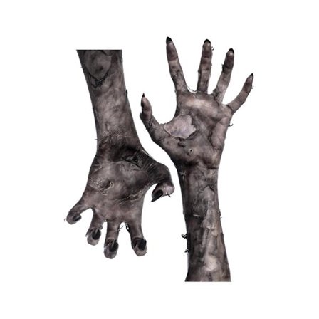 Halloween Ghost Hand Väggdekal 3D-vy Skrämmande Ghost Hand Skräckdekaler Avtagbara självhäftande Pvc Väggdekor Fönsterdekor
