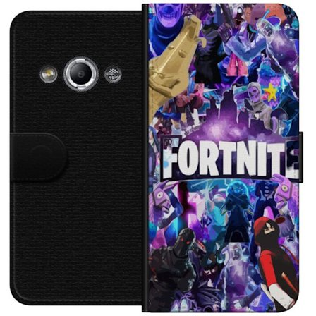 Kompatibelt Lommeboketui til Samsung Galaxy Xcover 3 Epic Battle Royale-spiller kollasj i neonactionstil