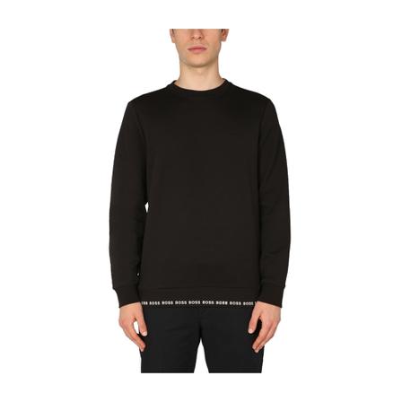 Hugo Boss, Salbo Sweatshirt With Logo Zwart, Heren, Maat:S