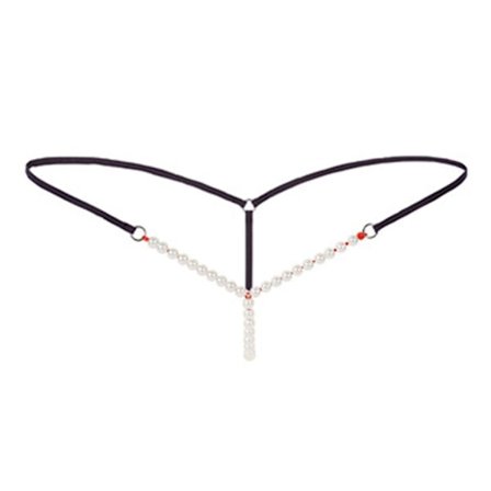 Sensuelle Dametruse med Åpen Skritt, Sexy Perle-Fristelse, Tanga, Erotisk Undertøy, G-streng, Skrittløs Truser, Tanga for Sex