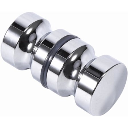 1 stk, 30 mm, aluminium dørhåndtak for bad, krom rund glass dusjrom dørhåndtak for bad kjøkken hotell