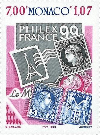 Monaco - PhilexFrance - Postfrisk frimærke