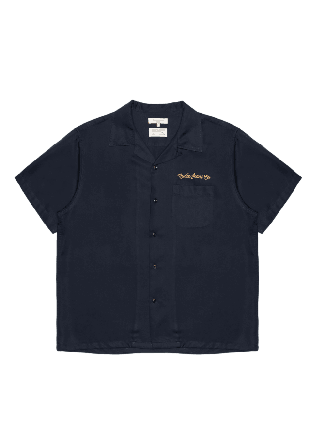 Nudie Jeans Arthur Bowling Shirt 8 Wonders Skjortor Herr Blå X large