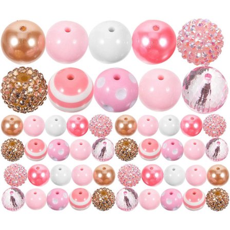 50 kpl Korujen DIY-helmet Irtopäärmeet Askarteluhelmet Pienet pyöreät helmet Koristeelliset koruhelmet