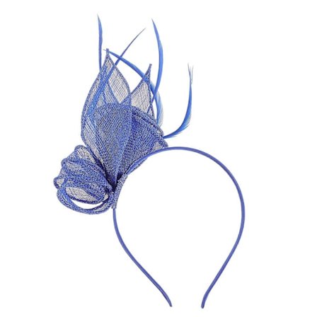 Hårband Hatt Fascinator Bröllop Damdag Tävling Royal Ascot (Blå)
