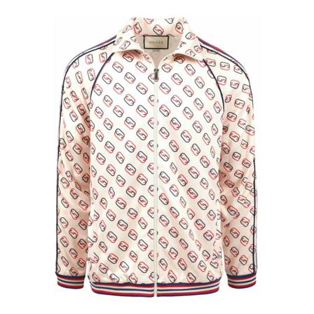 Gucci, Coats Roze, Heren, Maat:S,polyester,print
