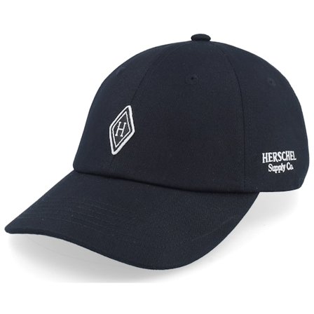 Herschel - Schwarz unconstructed Cap - Sylas Hsc Diamond Cap Black Dat Cap / Unstructured @ Hatstore