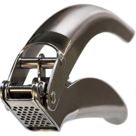 Tcgg-teräksinen valkosipulipuristin, kestävä ammattilaistason kaksoisvipuvarsiavusteinen valkosipulimurskain suurella säiliöllä - helppo puhdistaa (