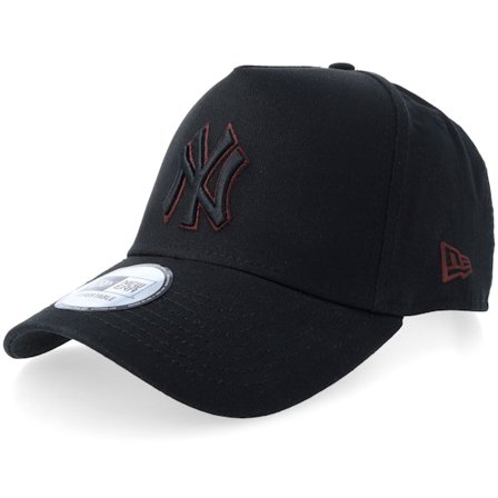 New Era - Negro adjustable Gorra - New York Yankees Team Outline Black A-frame Adjustable @ Hatstore