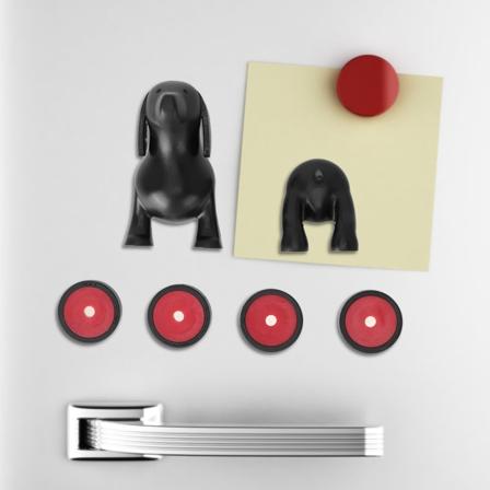 Mini Køleskabsmagnet med Sød Dachshund til Køkkenet