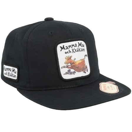Mamma Mu & Kråkan - Kids Flyger Toddler Black Snapback Snapback Black Cap - @ Hatstore