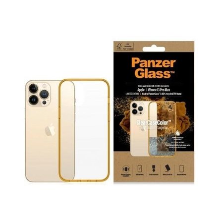 PanzerGlass ClearCase Antibakteriellt fodral för iPhone 13 Pro Max - Transparent gult