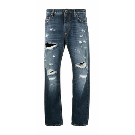 Dolce & Gabbana, Trousers Niebieski, Mężczyzna, Rozmiar: M