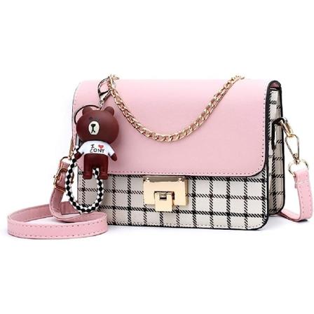 CDQ Crossbody-väska Axelväska för kvinnor Läder Små plånböcker