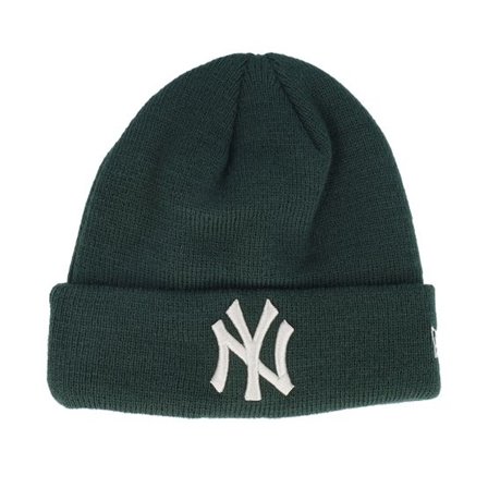 New Era - MLB Grön cuff Beanie - Kids New York Yankees Infant League Essential Beanie Dark Green/White Cuff @ Hatstore