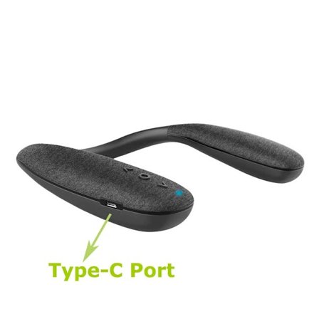 Bluetooth Højttalere Trådløse Nakkebånd Højttalere Hjem Udendørs Trådløse Højttalere 10 timer Ægte 3D Stereo Lyd med Mikrofon