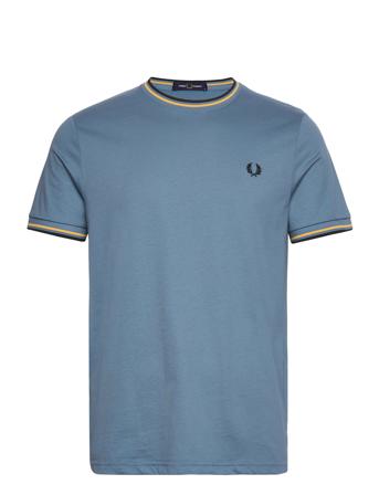 Twin Tipped T-Shirt T-shirts Short-sleeved Blå Fred Perry*Betinget Tilbud