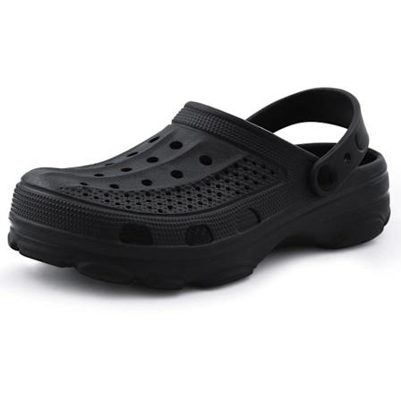 Smile Pop Mode Män Clogs Tofflor Märke Sommar Clogs Tofflor Utomhus Antiskid Beach Tofflor Mjukt Hem Andaskåp Black 46