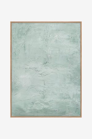 Malerifabrikken - Originalmålning Simple Living 4, med ram - Grön - Tavlor - 90X120 - Från Homeroom