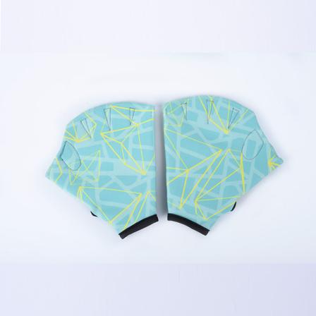 Uimahanskat 1 Pari Aikuisille Lapsille Uimareille Miehille/Naisille Uima-Aloittelijoille Green Print L