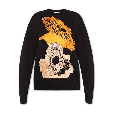 Salvatore Ferragamo Embroidered sweatshirt Sort, Dame Sweatshirts